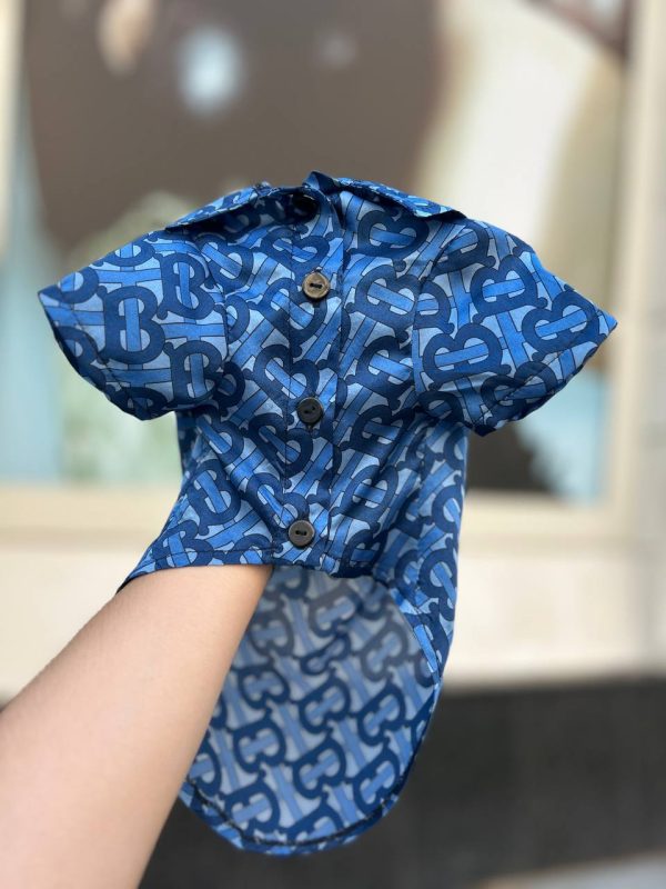 Рубашка Стиль класу Burberry синя - Рубашки - uPet Shop Інтернет-магазин зоотоварів — преміум одяг та аксесуари для ваших улюбленців, собак та котів