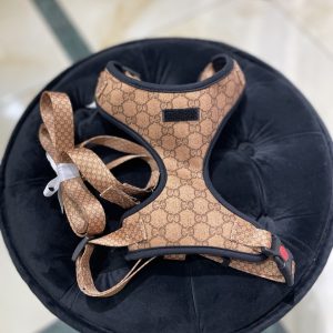 Набір Стиль класу Gucci шлея+повідець (тканина)
