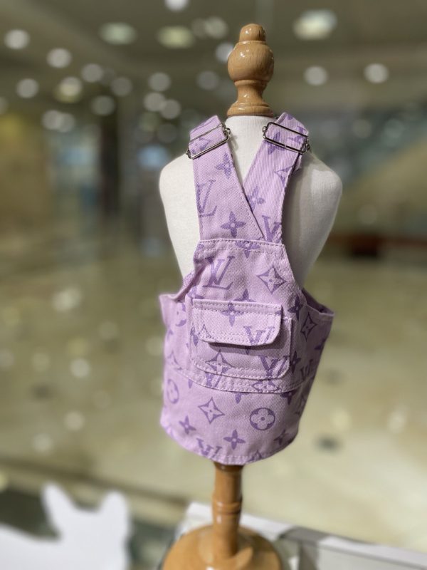 Сукня Стиль класу Louis Vuitton джинсова фіолетова
