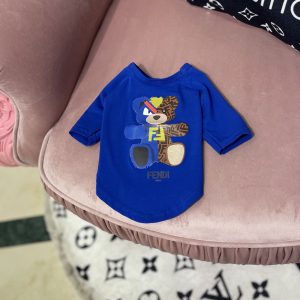 Футболка Стиль класу Fendi мішка синя