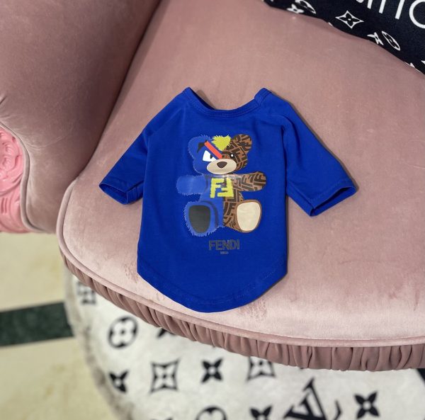 Футболка Стиль класу Fendi мішка синя