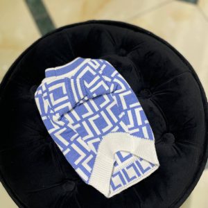 Светр Стиль класу Fendi блакитно-біла