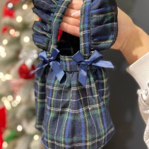 Сукня в клітинку синя XS