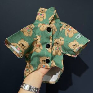 рубашка з мішками зелена