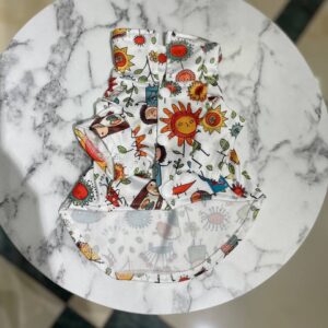 рубашка біла з рисунками