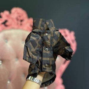 Дощовик без капюшону (з резин.) Стиль класу Fendi
