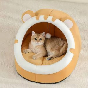 Лежанка для котів помаранчева M - Лежанки - uPet Shop магазин зоотоварів - преміум одяг та аксесуари для ваших улюбленців, собак та котів