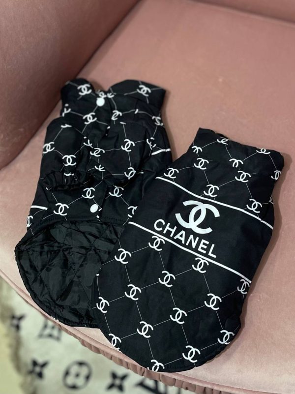 Куртка Стиль класу Chanel чорна ромб - Куртки - uPet Shop Інтернет-магазин зоотоварів — преміум одяг та аксесуари для ваших улюбленців, собак та котів