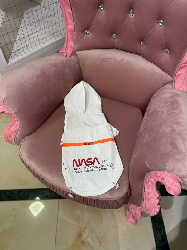 Куртка біла NASA - Куртки - uPet Shop Інтернет-магазин зоотоварів — преміум одяг та аксесуари для ваших улюбленців, собак та котів