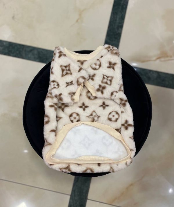 Кофта Стиль класу Louis Vuitton беж м'яка - Кофти - uPet Shop Інтернет-магазин зоотоварів — преміум одяг та аксесуари для ваших улюбленців, собак та котів