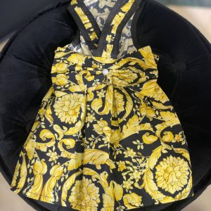 Сукня Стиль класу люкс жовта - Сукні - uPet Shop магазин зоотоварів - преміум одяг та аксесуари для ваших улюбленців, собак та котів