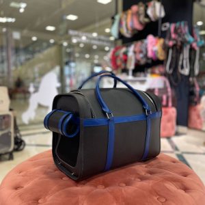 Сумка-переноска для собак та котів шкіряна сіра - Сумки і коляски - uPet Shop магазин зоотоварів - преміум одяг та аксесуари для ваших улюбленців, собак та котів