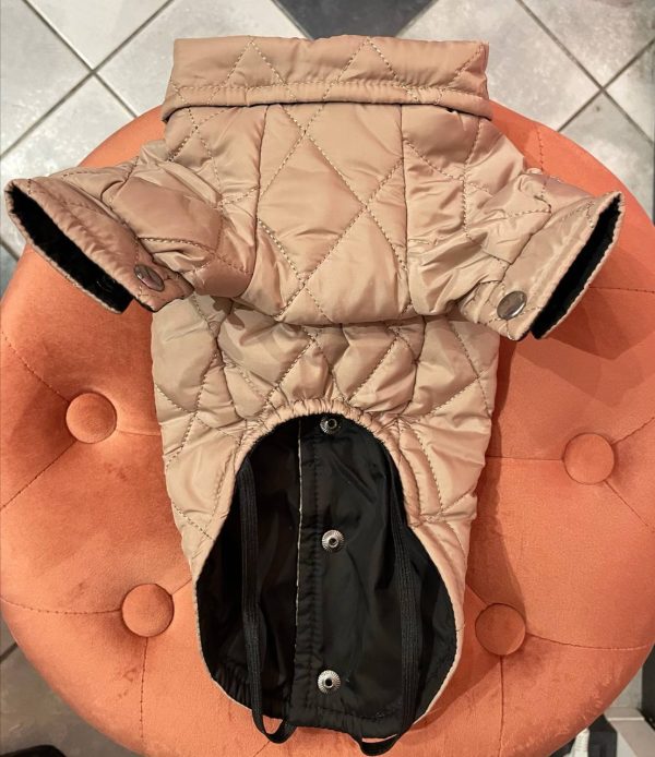 куртка коричнева з кріпленям - Куртки - uPet Shop магазин зоотоварів - преміум одяг та аксесуари для ваших улюбленців, собак та котів