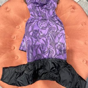 комбінезон фіолетовий з візерунком - Комбінезони - uPet Shop магазин зоотоварів - преміум одяг та аксесуари для ваших улюбленців, собак та котів