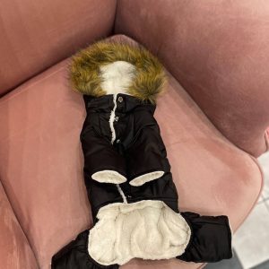 комбінезон з коричневим міхом - Комбінезони - uPet Shop магазин зоотоварів - преміум одяг та аксесуари для ваших улюбленців, собак та котів